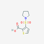 Structure of 3-(Pyrrolidin-1-ylsulfonyl)thiophene-2-carboxylic acid