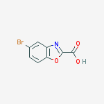 Structure of 2-BENZOXAZOLECARBOXYLIC ACID, 5-BROMO-