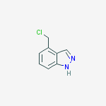 Structure of 1H-Indazole, 4-(chloroMethyl)-