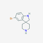 Structure of 5-bromospiro[1,2-dihydroindole-3,4'-piperidine]
