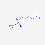 Structure of 2-(2-Cyclopropyl-5-pyrimidinyl)ethanamine