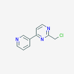 2-(Chloromethyl)-4-(pyridin-3-yl)pyrimidine结构式