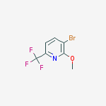 Structure of 3-bromo-2-methoxy-6-(trifluoromethyl)pyridine