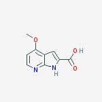 4-Methoxy-1H-pyrrolo[2,3-b]pyridine-2-carboxylic acid结构式