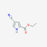 Structure of 4-CYANO-1H-PYRROLE-2-CARBOXYLIC ACID ETHYL ESTER