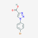 Structure of 1-(4-bromophenyl)triazole-4-carboxylic Acid