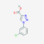 1-(3-氯苯基)-1H-[1,2,3]三唑-4-甲酸结构式