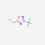 3-tert-butyl-5-(chloromethyl)-1,2,4-oxadiazole结构式