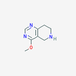 4-methoxy-5,6,7,8-tetrahydro-pyrido[4,3-d]pyrimidine结构式