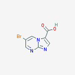 6-bromoimidazo[1,2-a]pyrimidine-3-carboxylic acid结构式