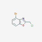 Structure of 4-BROMO-2-(CHLOROMETHYL)-1,3-BENZOXAZOLE