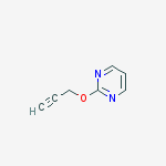 Structure of 2-prop-2-ynoxypyrimidine