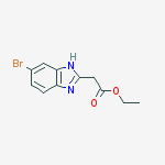 Structure of ETHYL (5-BROMO-1H-BENZIMIDAZOL-2-YL)ACETATE