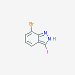 Structure of 7-Bromo-3-iodo(1H)indazole