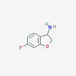 Structure of 6-fluoro-2,3-dihydro-1-benzofuran-3-amine
