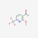 2-methoxy-6-(trifluoromethyl)pyridine-3-carbaldehyde结构式