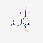 Structure of [2-methoxy-5-(trifluoromethyl)pyridin-3-yl]methanamine