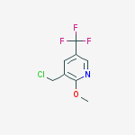 Structure of 3-(chloromethyl)-2-methoxy-5-(trifluoromethyl)pyridine