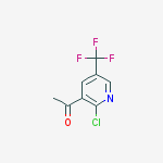 Structure of 1-(2-chloro-5-(trifluoroMethyl)pyridin-3-yl)ethanone