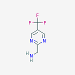 5-Bromo-2-pyrimidinemethanamine结构式