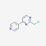 2-(Chloromethyl)-4-(pyridin-4-yl)pyrimidine结构式