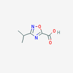 Structure of 3-ISOPROPYL-1,2,4-OXADIAZOLE-5-CARBOXYLIC ACID