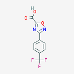 3-(4-(Trifluoromethyl)phenyl)-1,2,4-oxadiazole-5-carboxylic acid结构式
