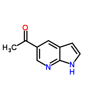 1-(1H-PYRROLO[2,3-B]PYRIDIN-5-YL)-ETHANONE结构式