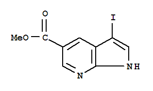 Structure of 3-IODO-1H-PYRROLO[2,3-B]PYRIDINE-5-CARBOXYLICACIDMETHYLESTER