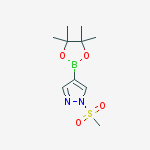 Structure of 1-(Methylsulfonyl)-4-(4,4,5,5-tetramethyl-1,3,2-dioxaborolan-2-yl)-1H-pyrazole