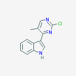Structure of 3-(2-chloro-5-methylpyrimidin-4-yl)-1H-indole
