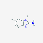 Structure of 1,6-Dimethyl-1H-benzo[d]imidazol-2-amine