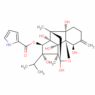 Structure of 9,21-DEHYDRORYANODINE