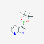 Structure of 1H-Pyrrolo[2,3-b]pyridine, 3-(4,4,5,5-tetramethyl-1,3,2-dioxaborolan-2-yl)-