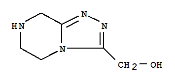 Structure of 1,2,4-Triazolo[4,3-a]pyrazine-3-methanol,  5,6,7,8-tetrahydro-