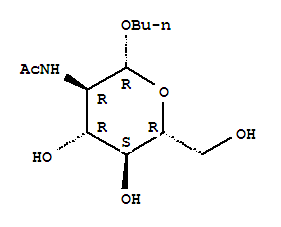 Structure of BUTYL 2-ACETAMIDO-2-DEOXY-BETA-D-GLUCOPYRANOSIDE