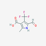 Structure of 1H-Pyrrole-3-carboxylic  acid,  5-formyl-2-methyl-4-(trifluoromethyl)-