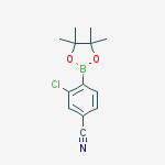 Structure of 3-chloro-4-(4,4,5,5-tetramethyl-1,3,2-dioxaborolan-2-yl)benzonitrile