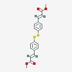 Structure of (4,4'-DICINNAMOYLDISULFIDE)DIMETHYL ESTER