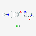 Structure of 6-[(3-CYCLOBUTYL-2,3,4,5-TETRAHYDRO-1H-3-BENZAZEPIN-7-YL)OXY]-N-METHYL-3-PYRIDINECARBOXAMIDEHYDROCHLORIDE