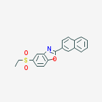Structure of 5-ethylsulfonyl-2-naphthalen-2-yl-1,3-benzoxazole