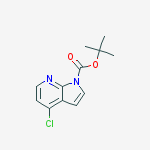 Structure of 1H-PYRROLO[2,3-B]PYRIDINE-1-CARBOXYLIC ACID,4-CHLORO-, 1,1-DIMETHYLETHYL ESTER