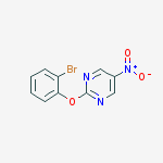 Structure of 2-(2-bromophenoxy)-5-nitropyrimidine