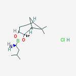 Structure of (S)-BoroLeu-(-)-Pinanediol-hydrochloride