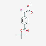 Structure of 2-(4-(TERT-BUTOXYCARBONYL)PHENYL)-2-FLUOROACETIC ACID