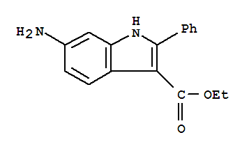 Structure of ETHYL 6-AMINO-2-PHENYL-1H-INDOLE-3-CARBOXYLATE