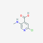 Structure of 2-chloro-5-(methylamino)isonicotinic acid
