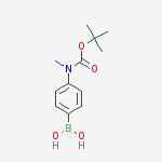 Structure of 4(tert-Butoxycarbonyl-N-methylamino)-phenylboronic acid