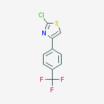 Structure of 2-CHLORO-4-[4-(TRIFLUOROMETHYL)PHENYL]THIAZOLE