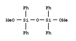 Structure of 1,1,3,3, TETRAPHENYL DIMETHOXY DISILOXANE